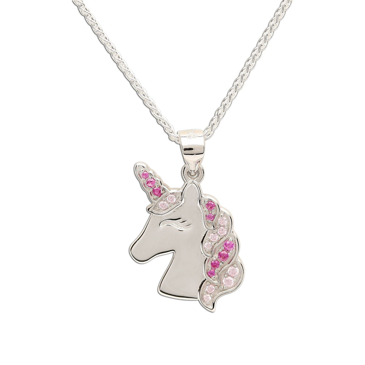 Buy Yuvanta Onion Pink Silver Bling Necklace for Women at