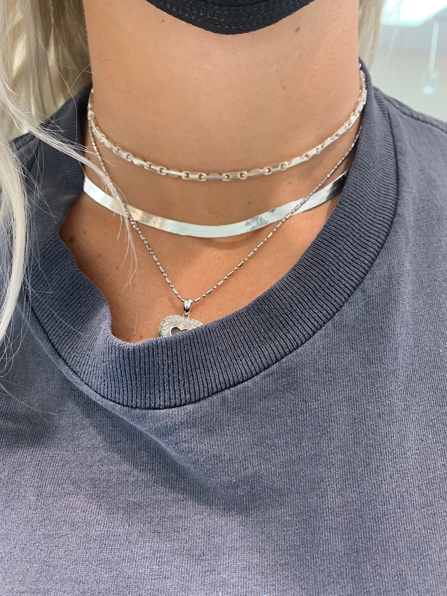 Top 7 Silver Herringbone Necklaces You Will Love | Classy Women Collection